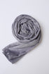 Velvet Silk Hijab - Silver Grey